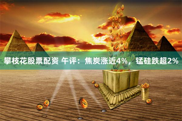 攀枝花股票配资 午评：焦炭涨近4%，锰硅跌超2%